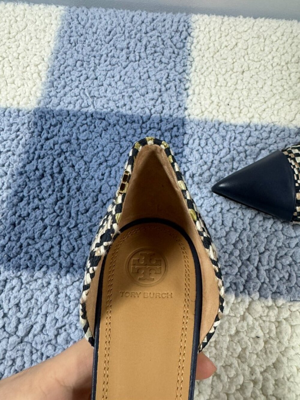TORY BURCH Penelope 100mm Heel CAP-TOE D'ORSAY Pump - Picture 6 of 8